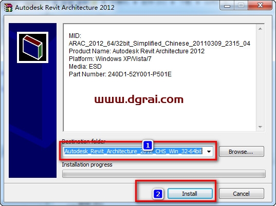 Autodesk Revit 2012安装教程