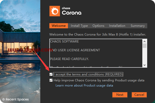 Corona8.1 for 3ds Max2014-2023安装教程