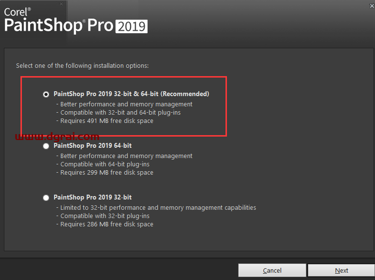 Corel PaintShop Pro 2019安装教程