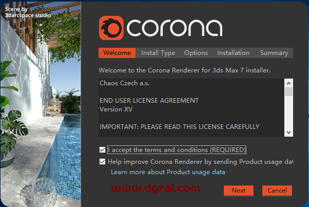 Corona7.0 for 3ds Max2014-2022安装教程