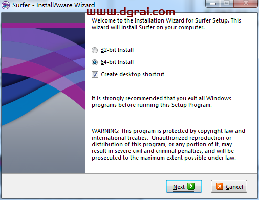 Golden Software Surfer 18安装教程