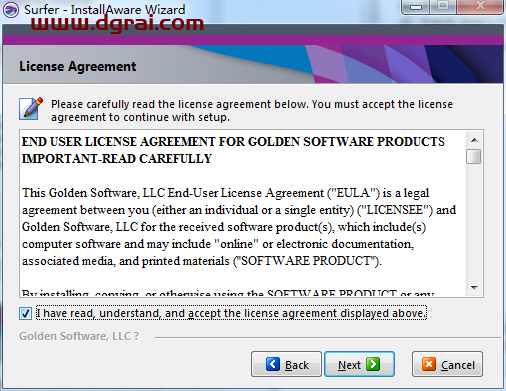 Golden Software Surfer 18安装教程