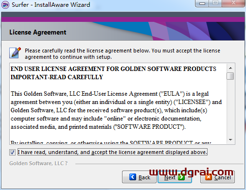 Golden Software Surfer 21安装教程