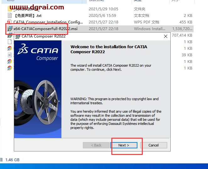 CATIA composerr 2022安装教程