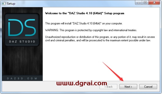 DAZ Studio 4.10安装教程