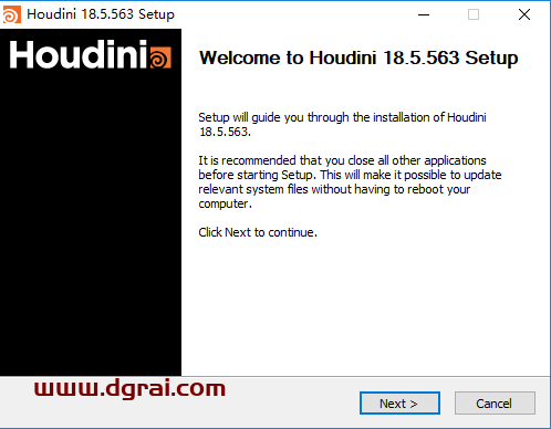 Houdini 18.5安装教程
