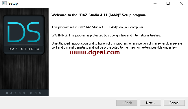 DAZ Studio 4.11安装教程
