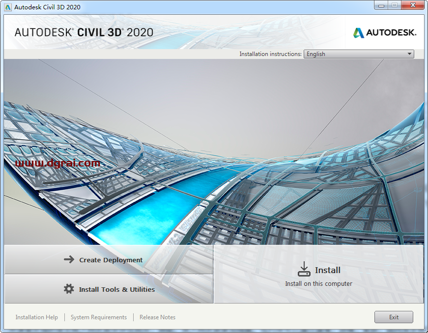 Autodesk Civil 3D 2020安装教程