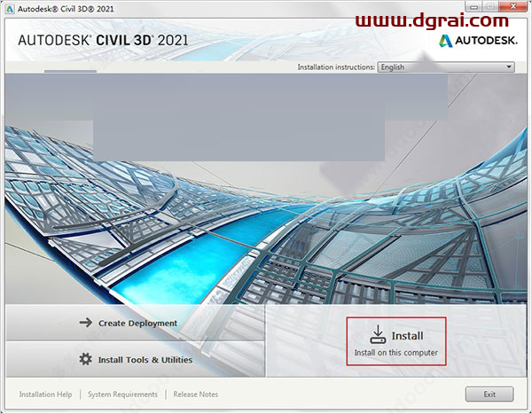 Autodesk Civil 3D 2021安装教程