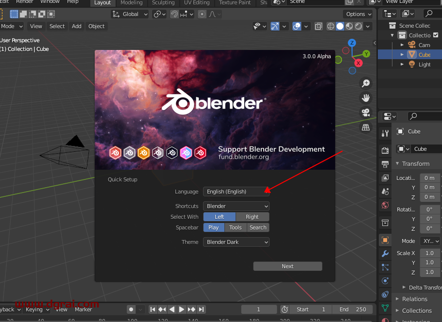 Blender 3D 3.0安装教程