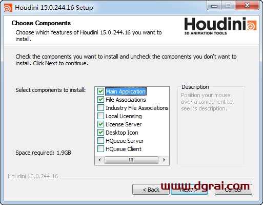 Houdini 15安装教程