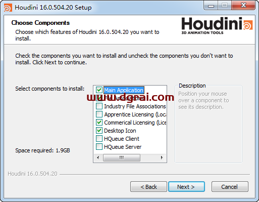 Houdini 16安装教程