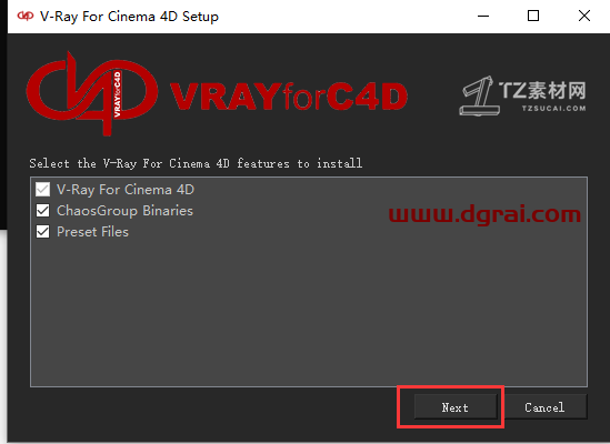 VRay3.4 for C4D【支持r16/r17/r18】渲染器安装教程