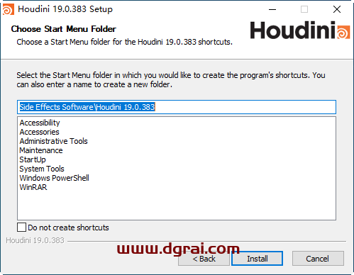 Houdini 19安装教程