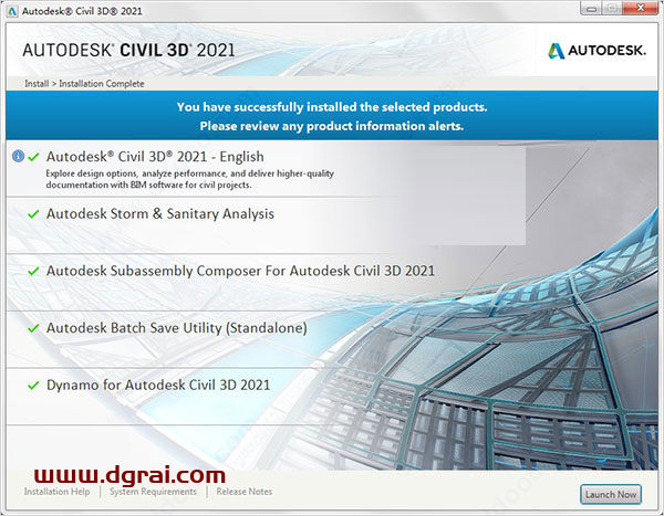 Autodesk Civil 3D 2021安装教程