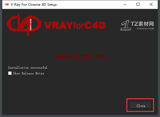 VRay3.4 for C4D【支持r16/r17/r18】渲染器安装教程