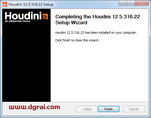 Houdini 12.5安装教程