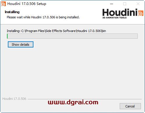 Houdini 17安装教程