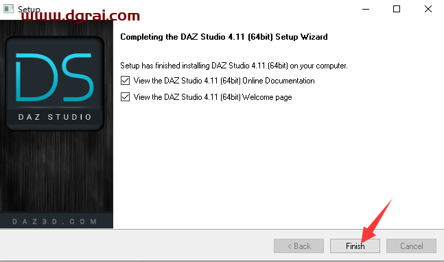 DAZ Studio 4.11安装教程
