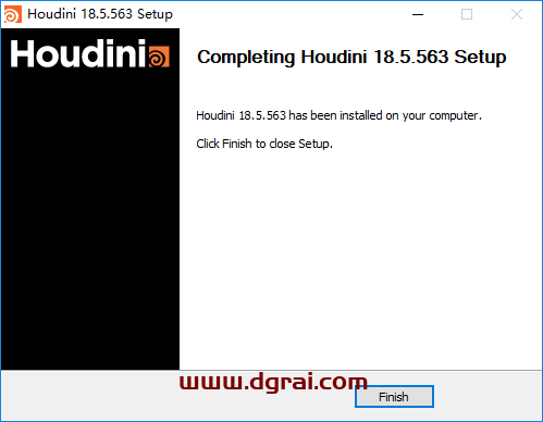 Houdini 18.5安装教程
