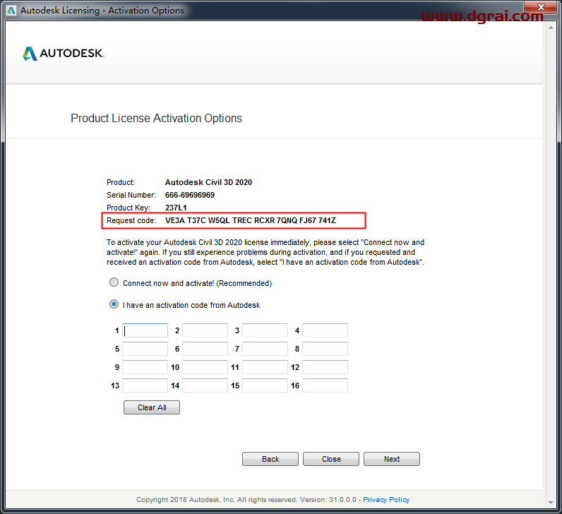Autodesk Civil 3D 2020安装教程