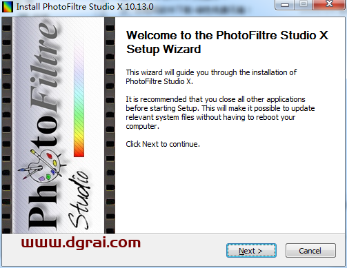 Photofiltre studio v10.13.0安装教程