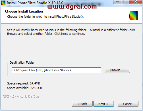Photofiltre studio v10.13.0安装教程