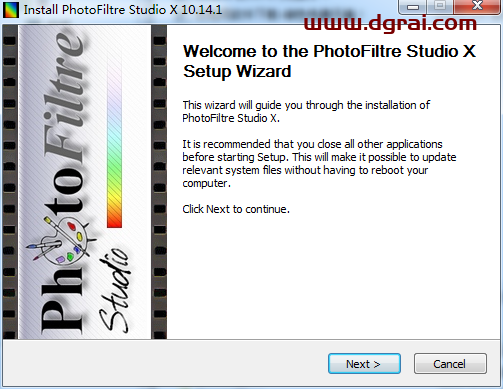 Photofiltre studio v10.14.1安装教程