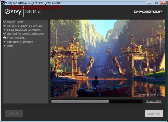 VRay3.3 for 3dmax2015中(英)双语切换版安装教程