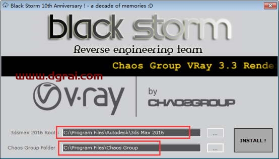 VRay3.3 for 3dmax2016中(英)双语切换版安装教程
