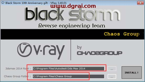VRay3.4 for 3dmax2014中/英文双语切换版安装教程
