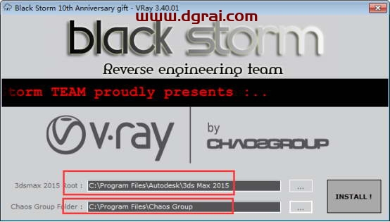 VRay3.4 for 3dmax2015中/英文双语切换版安装教程