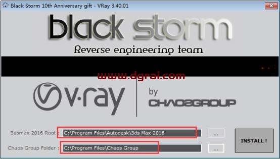 VRay3.4 for 3dmax2016中/英文双语切换版安装教程