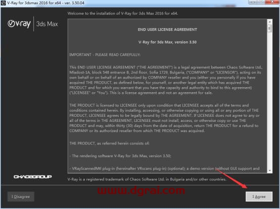 vray3.5 for 3dmax2016英文版安装教程