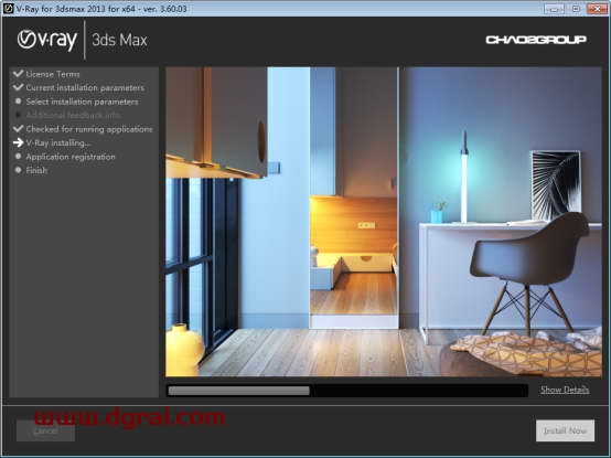 vray3.6 for 3dmax2013中文(英文)版安装教程