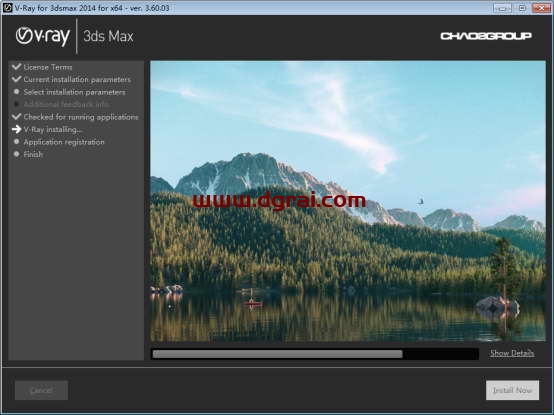 VRay3.6【VR3.6渲染器】vray3.6 for 3dmax2014中文(英文)版安装教程