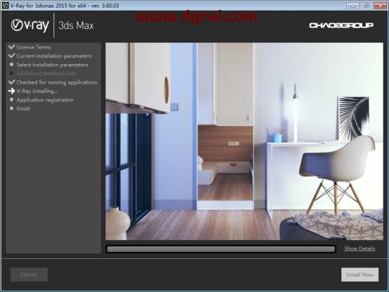 VRay3.6【VR3.6渲染器】vray3.6 for 3dmax2015中文(英文)版安装教程