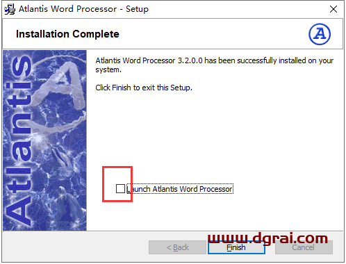 Atlantis word processor v3.2安装教程