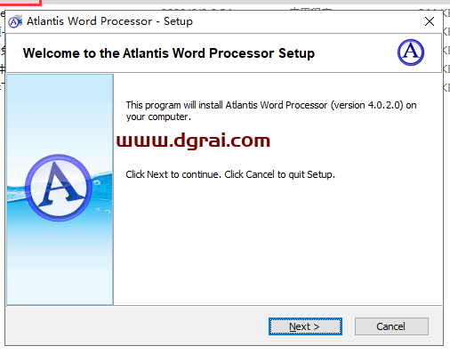 Atlantis word processor v4.2安装教程