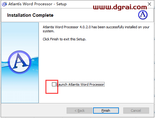 Atlantis word processor v4.2安装教程