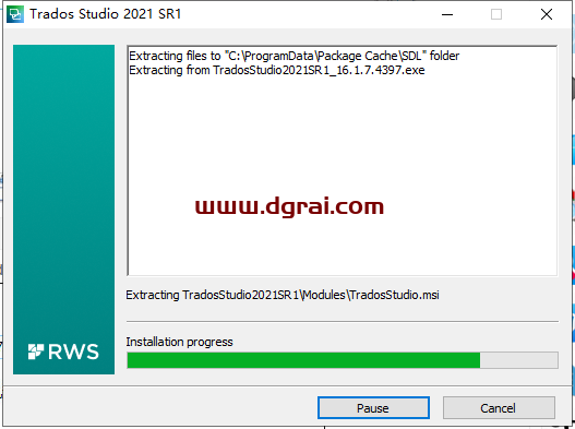SDL Trados Studio 2021 v16.1.7.4397安装教程