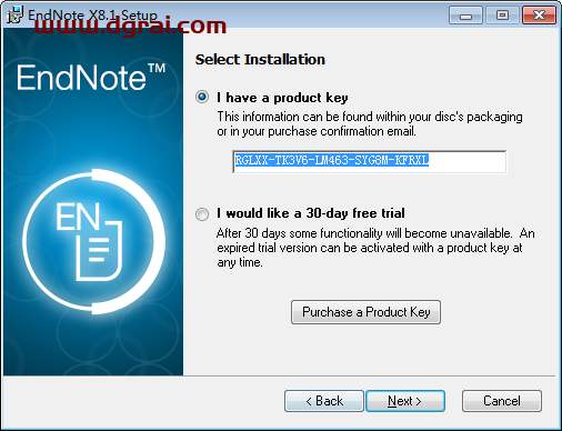 EndNote X8.1【文献管理软件】中文版安装教程