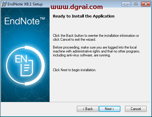 EndNote X8.1【文献管理软件】中文版安装教程