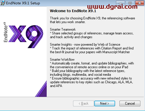 EndNote X9.1【文献管理软件】汉化版安装教程