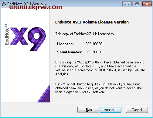EndNote X9.1【文献管理软件】汉化版安装教程