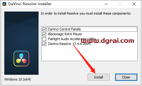 DaVinci Resolve达芬奇 17.4.6安装教程