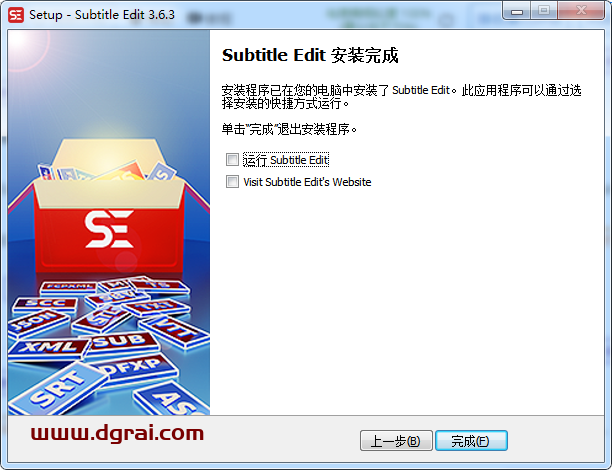 Subtitle Edit v3.6.3【视频字幕编辑软件】中文版安装教程