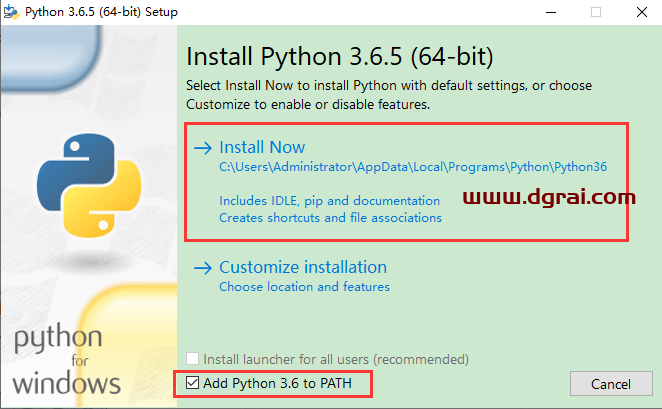 Python3.6.5安装教程