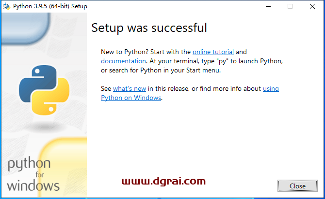 Python3.9.5安装教程
