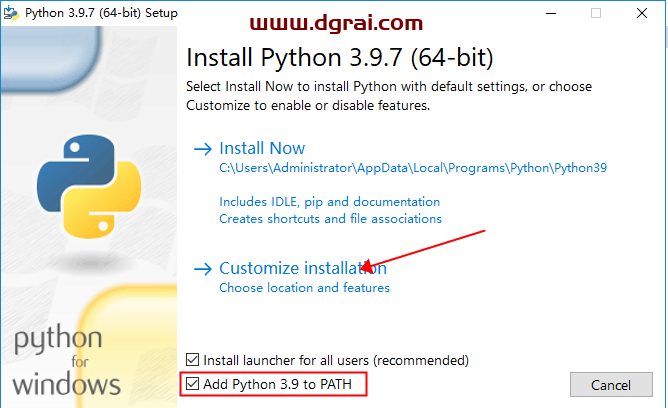 Python 3.9.7安装教程